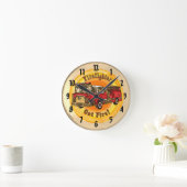 Feuerwehrmann Uhr mit Feuer (Zuhause)