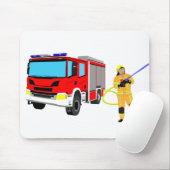 Feuerwehrmann und die Nutzmusepad Mousepad (Mit Mouse)
