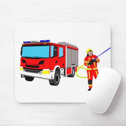 Feuerwehrmann und die Nutzmusepad Mousepad (Mit Mouse)