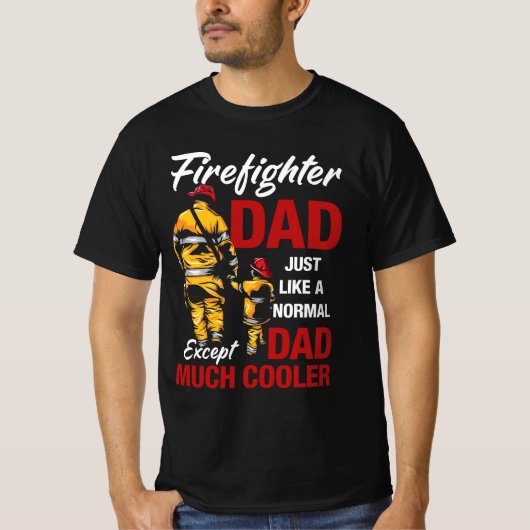 Feuerwehrmann Vater T-Shirt (Vorderseite)
