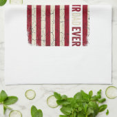 Feuerwehrmann-Vater-vertikale-Flagge Vintage Geschirrtuch (Gefaltet)