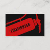 Feuerwehrmann Visitenkarte (Rückseite)