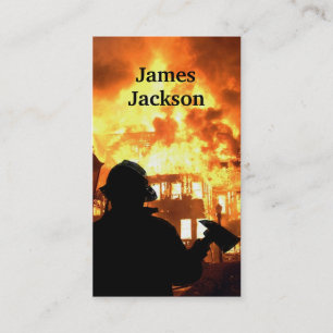 Feuerwehrmann-Visitenkarten Visitenkarte