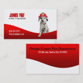 Feuerwehrmann-Visitenkarten Visitenkarte (Vorne/Hinten)