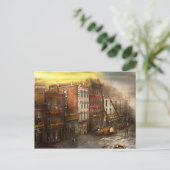 Feuerwehrmann - Washington DC - Feuer in den Bedel Postkarte (Stehend Vorderseite)