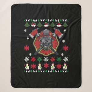 Feuerwehrmann Weihnachten Niedliche Lover Geschenk Sherpadecke