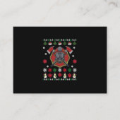Feuerwehrmann Weihnachten Niedliche Lover Geschenk Visitenkarte (Vorderseite)