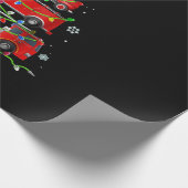 Feuerwehrmann Weihnachtsbaum Männer Frauen Geschenkpapier (Ecke)