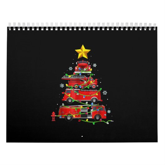 Feuerwehrmann Weihnachtsbaum Männer Frauen Kalender (Titelbild)
