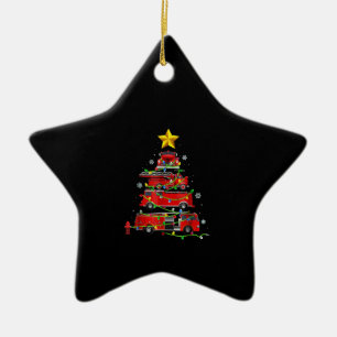 Feuerwehrmann Weihnachtsbaum Männer Frauen Keramik Ornament
