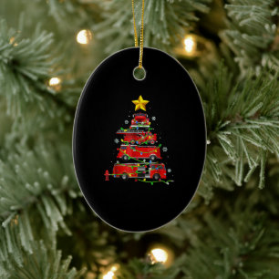 Feuerwehrmann Weihnachtsbaum Männer Frauen Keramik Ornament