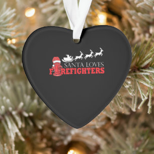 Feuerwehrmann Weihnachtsgeschenke Weihnachtsmann F Ornament