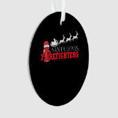Feuerwehrmann Weihnachtsgeschenke Weihnachtsmann F Ornament (Vorderseite)