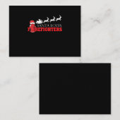 Feuerwehrmann Weihnachtsgeschenke Weihnachtsmann F Visitenkarte (Vorne/Hinten)