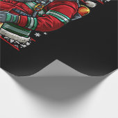 Feuerwehrmann Weihnachtsmann Feuerwerk Uganda Geschenkpapier (Ecke)