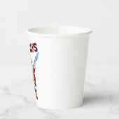 Feuerwehrmann Weihnachtsmann Pappbecher (Links)