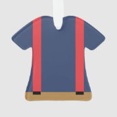 Feuerwehrmann-Weihnachtsverzierung Ornament (Rückseite)