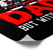 Feuerwehrmann wie ein normaler Vater, aber mit Bac Poster (Ecke)