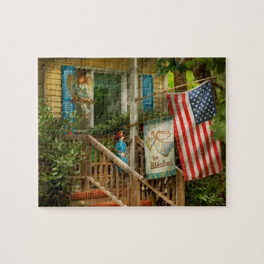 Feuerwehrmann - wird mein Held gesegnet Puzzle (Horizontal)