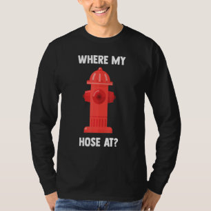Feuerwehrmann, wo mein Feuerwehrfeuerlöschkosten i T-Shirt