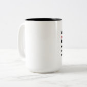 Feuerwehrmann-Zitat-Tasse Zweifarbige Tasse (Vorderseite Links)