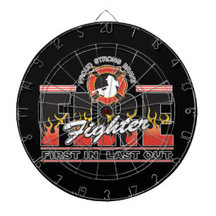 Feuerwehrmann zuerst herein, zuletzt heraus dartscheibe