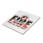 Feuerwehrmann zuerst herein, zuletzt heraus fliese (Seite)