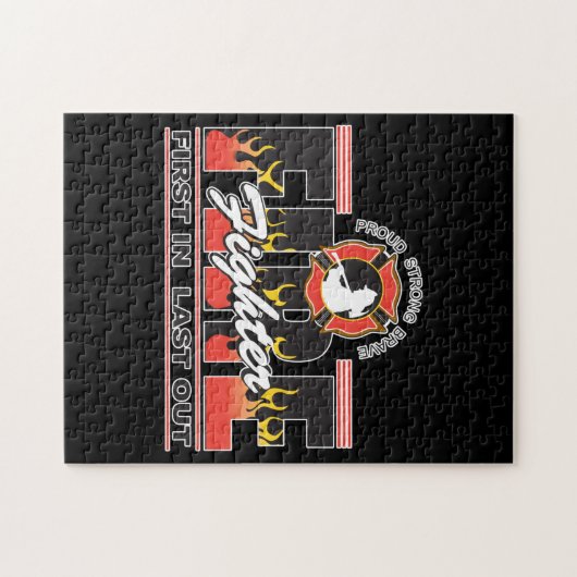 Feuerwehrmann zuerst herein, zuletzt heraus puzzle (Horizontal)