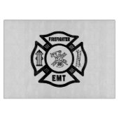 Feuerwehrmann-Zuhause Schneidebrett (Vorderseite)