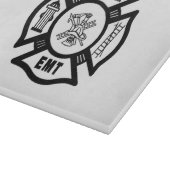 Feuerwehrmann-Zuhause Schneidebrett (Ecke)