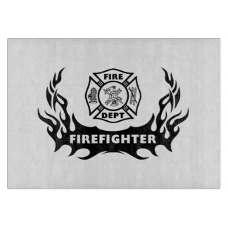 Feuerwehrmann-Zuhause Schneidebrett
