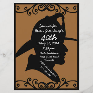 Feuerwehrmann zum Geburtstag Einladung