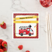 Feuerwehrmann zum Geburtstag Napkins Serviette (Beispiel)