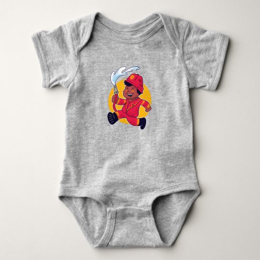 Feuerwehrmännchen Baby Strampler (Vorderseite)