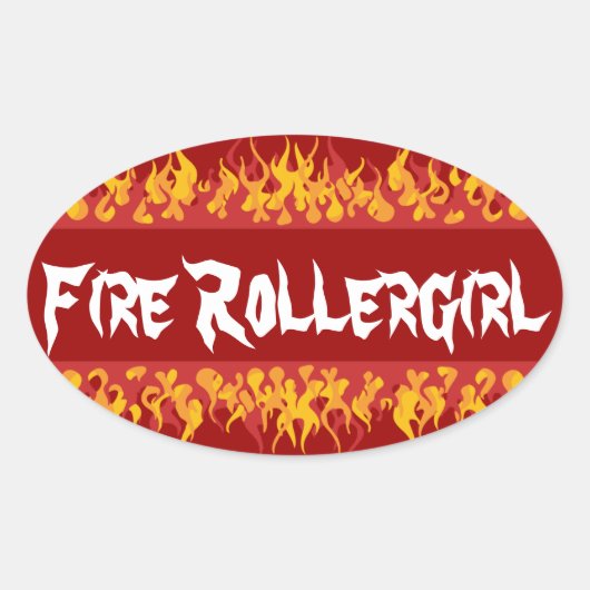 Feuerwehrmännchen Ovaler Aufkleber (Vorderseite)