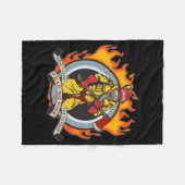 Feuerwehrmänner befürchten kein Feuer Fleecedecke (Vorderseite (Horizontal))