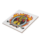 Feuerwehrmänner befürchten kein Feuer Fliese (Seite)