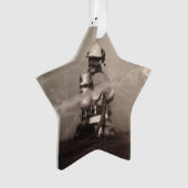 Feuerwehrmänner bei der Arbeit Ornament (Vorderseite)