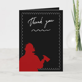 Feuerwehrmänner Danke-Karte Dankeskarte