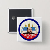 Feuerwehrmänner für Bürgermeister 2013 Joe-Lhota Button (Vorne & Hinten)