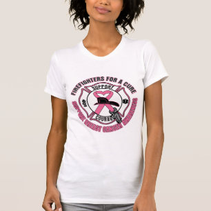 Feuerwehrmänner für einen Heilungs-Brustkrebs T-Shirt