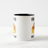 Feuerwehrmänner glauben der Hitze Zweifarbige Tasse (Mittel)