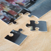 Feuerwehrmänner - Linie der Feuerspritzen in der Puzzle (Seite)