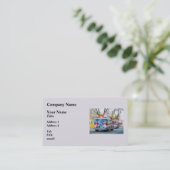 Feuerwehrmänner - Linie der Feuerspritzen in der Visitenkarte (Stehend Vorderseite)