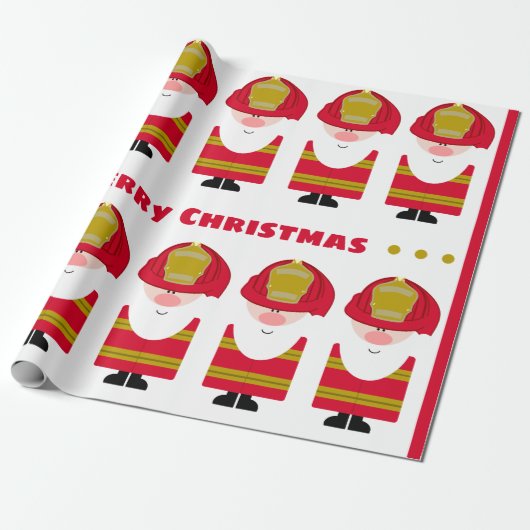 Feuerwehrmänner Sankt Geschenkpapier (Ungerollt)
