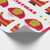 Feuerwehrmänner Sankt Geschenkpapier (Ecke)