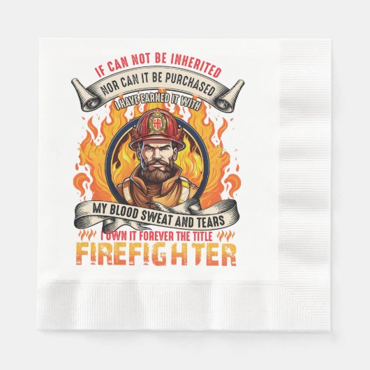 Feuerwehrmänner Serviette (Vorderseite)