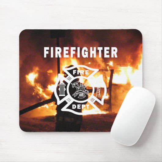FeuerwehrmannHandline Mousepad (Mit Mouse)