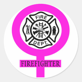 Feuerwehrmännischer Decal Runder Aufkleber
