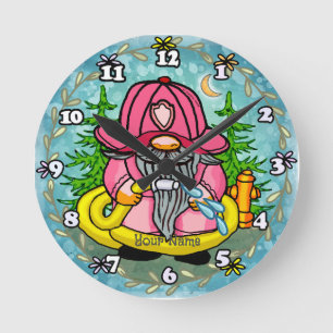 Feuerwehrmaschine Runde Wanduhr